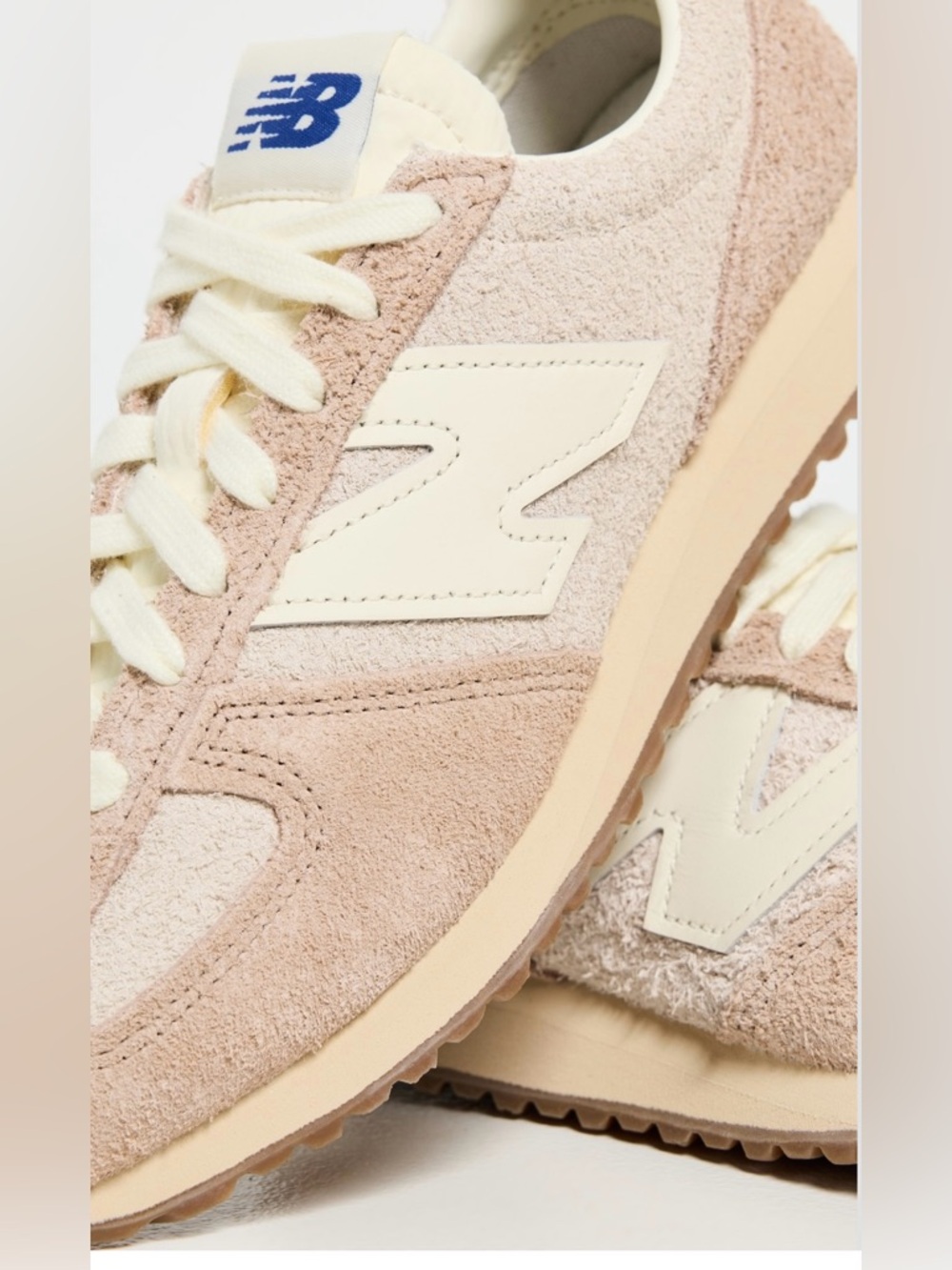 New Balance Women's Blush Pink Suede Retro Runner - Picture 4 of 14